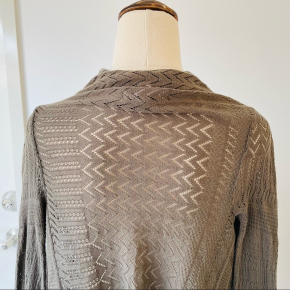 BAUHAUS Olive Green Long Line Cardigan Smart Casual Event Size 6 - Picture 5 of 7